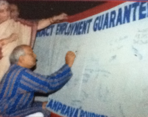 campaigning for employment guarantee